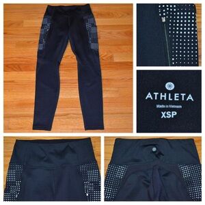 Women’s Athleta Radiant Grid High Traverse athletic tights, size XSP XS Petite